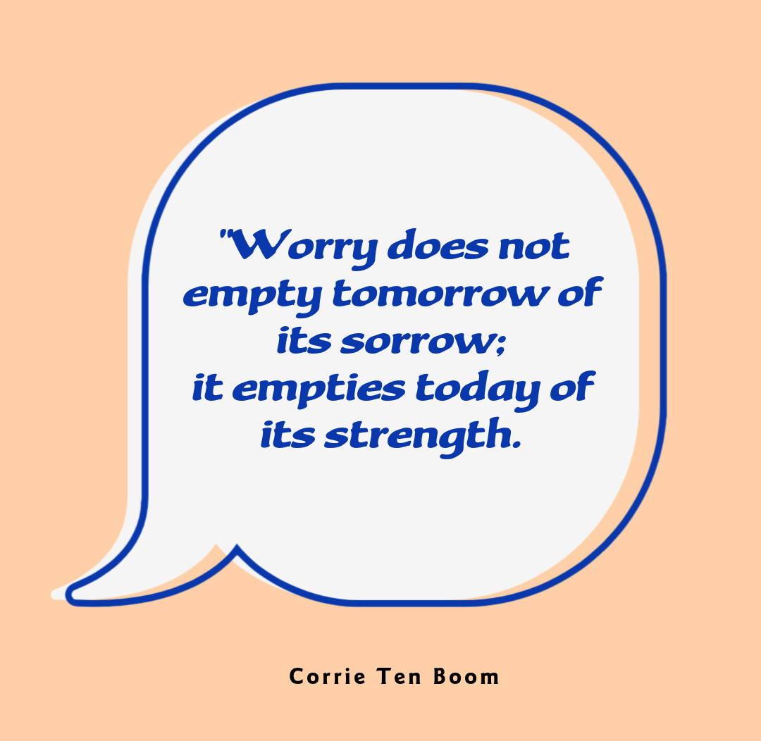 How to Defeat Worry Drop Quote