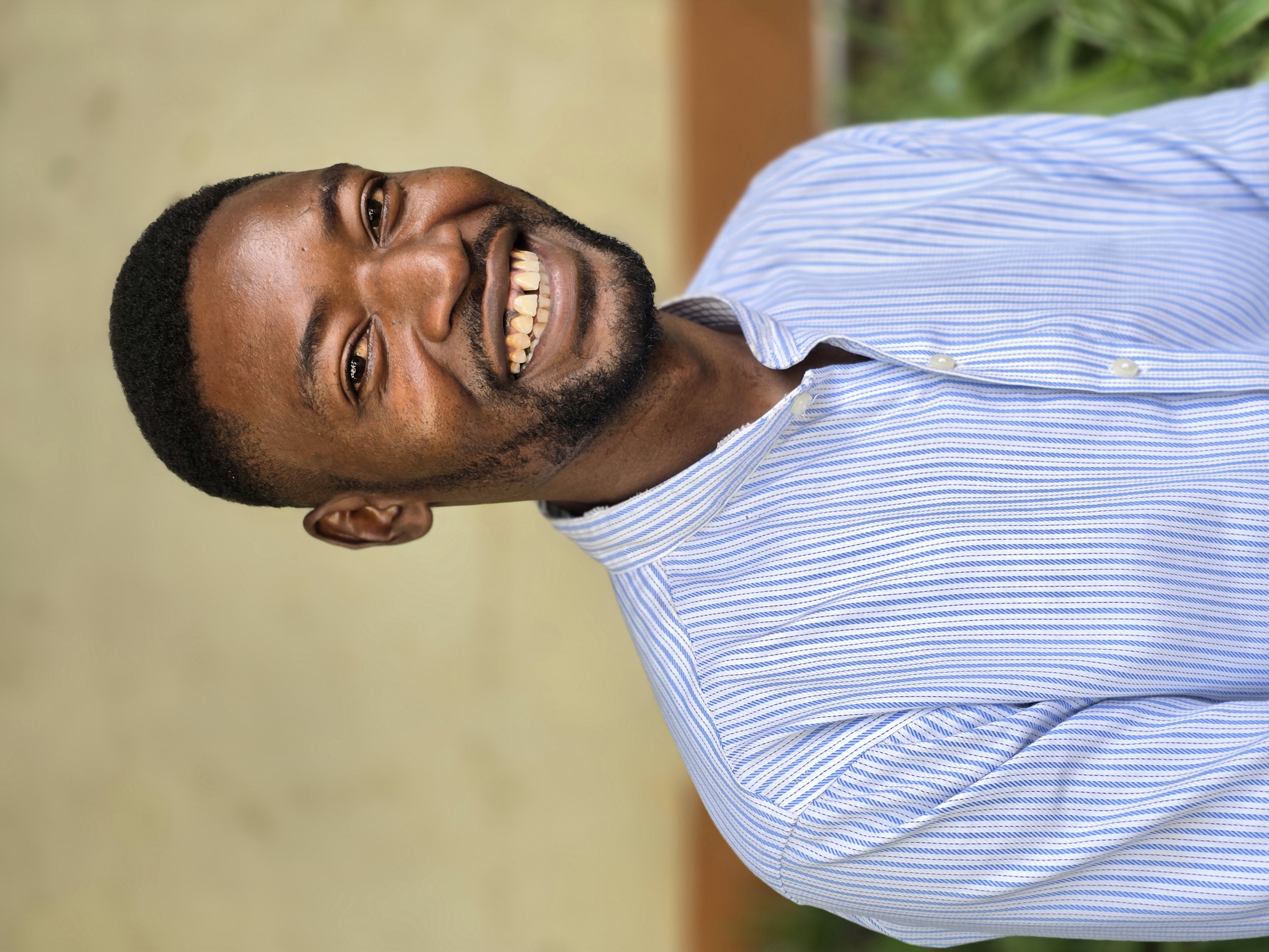 Former TOA resident now college graduate   Innocent Msisi   spoke to teens at the Juvenile Detention Center